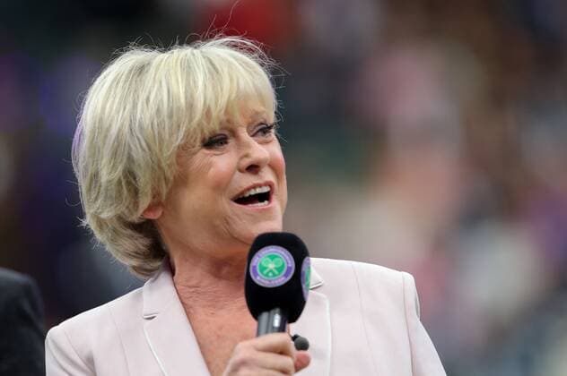Mandatory Credit: Photo by Dave Shopland BPI Shutterstock (10240999br) BBC TV Sports presenter Sue Barker Wimbledon No.1 Court Celebration , Lawn Tennis , Wimbledon, UK - 19 May 2019 Wimbledon No.1 Court Celebration , Lawn Tennis , Wimbledon, UK - 19 May 2019  Copyright: xDavexShopland BPI Shutterstockx 10240999br