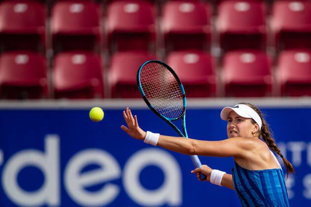 210706 Rebecca Peterson, Sweden, during day 2 of the Nordea Open on 6 July 2021 in Bastad,  Copyright: MATHILDAxAHLBERG BB210706BB640
