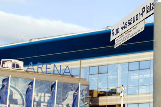 Veltins Arena General view of Veltins Arena, multifunctional and football stadium of 2. Bundesliga club FC Schalke 04 in Gelsenkirchen, Germany on 28 June 2021. Arena AufSchalke. Rudi-Assauer-Platz