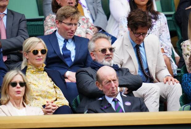 Mandatory Credit: Photo by Javier Garcia Shutterstock (12199110m) Sam Mendes in the Royal Box on Centre Court Wimbledon Tennis Championships, Day 9, The All England Lawn Tennis and Croquet Club, London, UK - 07 Jul 2021 Wimbledon Tennis Championships, Day 9, The All England Lawn Tennis and Croquet Club, London, UK - 07 Jul 2021  Copyright: xJavierxGarcia Shutterstockx 12199110m