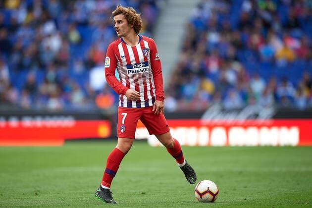 Mandatory Credit: Photo by Bagu Blanco BPI Shutterstock (10228255ay) Antoine Griezmann of Atletico de Madrid RCD Espanyol v Atletico de Madrid La Liga, date 36. Football, RCDE Stadium, Barcelona, Spain - 04 May 2019 EDITORIAL USE ONLY No use with unauthorised audio, video, data, fixture lists (outside the EU), club league logos or live services. Online in-match use limited to 45 images (+15 in extra time). No use to emulate moving images. No use in betting, games or single club league player publications services. RCD Espanyol v Atletico de Madrid La Liga, date 36. Football, RCDE Stadium, Barcelona, Spain - 04 May 2019 EDITORIAL USE ONLY No use with unauthorised audio, video, data, fixture lists (outside the EU), club league logos or live services. Online in-match use limited to 45 images (+15 in extra time). No use to emulate moving images. No use in betting, games or Copyright: xBaguxBlanco BPI Shutterstockx 10228255ay