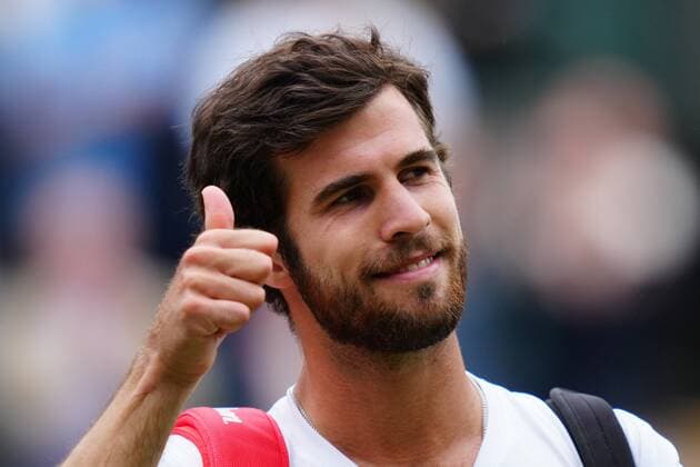 Mandatory Credit: Photo by Shutterstock (12199111ek) Karen Khachanov after defeat in his quarter-final match Wimbledon Tennis Championships, Day 9, The All England Lawn Tennis and Croquet Club, London, UK - 07 Jul 2021 Wimbledon Tennis Championships, Day 9, The All England Lawn Tennis and Croquet Club, London, UK - 07 Jul 2021  Copyright: xShutterstockx 12199111ek