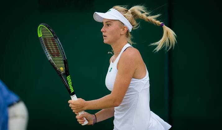 Mandatory Credit: Photo by Rob Prange Shutterstock (12200588h) Polina Kudermetova of Russia in action during the Juniors competition at the 2021 Wimbledon Championships Grand Slam tennis tournament Wimbledon Tennis Championships, Day 10, The All England Lawn Tennis and Croquet Club, London, UK - 08 Jul 2021 Wimbledon Tennis Championships, Day 10, The All England Lawn Tennis and Croquet Club, London, UK - 08 Jul 2021  Copyright: xRobxPrange Shutterstockx 12200588h