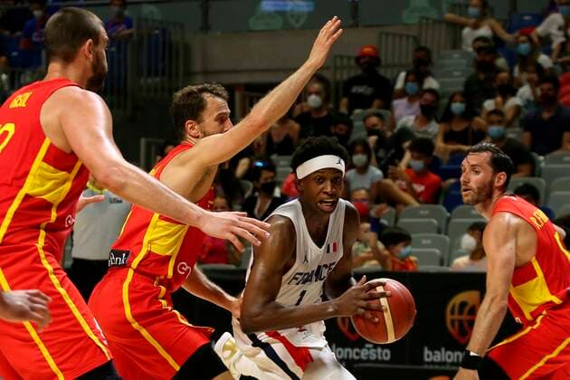 Basketball, Test Match, Spain - France