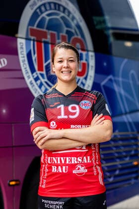 08 07 2021, GER, handball, women, season 2021 2022, 1 BL, Thüringer HC, Media Day Luca Szekerczes Thueringer HC Bad Langensalza Autohaus Peter Thüringen Germany