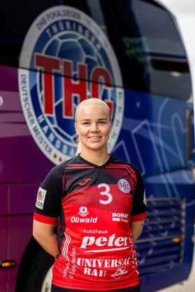 08 07 2021, GER, handball, women, season 2021 2022, 1 BL, Thüringer HC, Media Day Emma Ekenman Fernis Thueringer HC Bad Langensalza Autohaus Peter Thüringen Germany