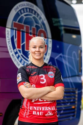 08 07 2021, GER, handball, women, season 2021 2022, 1 BL, Thüringer HC, Media Day Emma Ekenman Fernis Thueringer HC Bad Langensalza Autohaus Peter Thüringen Germany