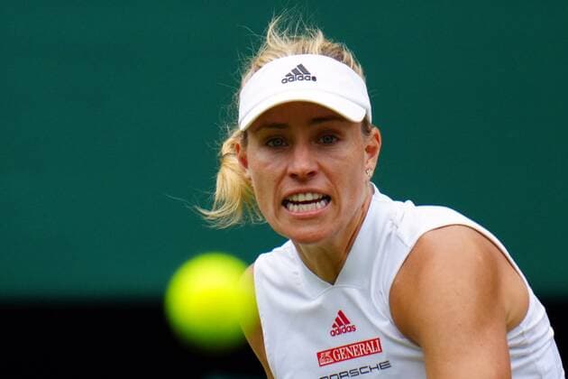 Mandatory Credit: Photo by Javier Garcia Shutterstock (12200578jb) Angelique Kerber during her semi-final match Wimbledon Tennis Championships, Day 10, The All England Lawn Tennis and Croquet Club, London, UK - 08 Jul 2021 Wimbledon Tennis Championships, Day 10, The All England Lawn Tennis and Croquet Club, London, UK - 08 Jul 2021  Copyright: xJavierxGarcia Shutterstockx 12200578jb