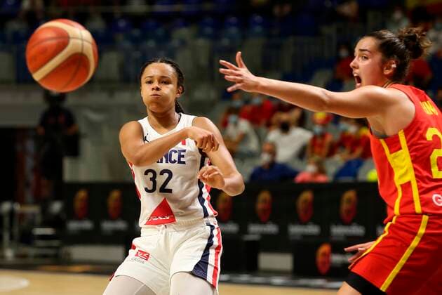 Basketball, Women, Test match, Spain - France