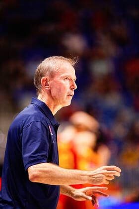July 8, 2021, Malaga, Spain: Vincent Collet seen in action during a friendly basketball match between Spain and France at Palacio de los Deportes Jose Maria Martin Carpena in Malaga. Malaga Spain - ZUMAs197 20210708_zaa_s197_123 Copyright: xFrancisxGonzalezx