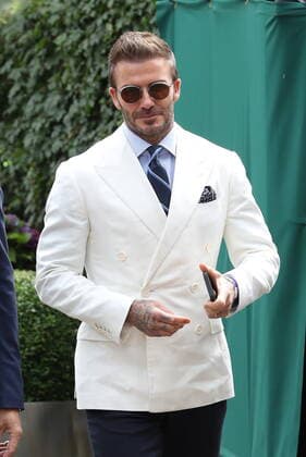 09 07 2021. London, United Kingdom. David Beckham arriving on day eleven of the Wimbledon Tennis Championships in London.  xStephenxLockx xixImagesx IIM-22380-0023