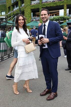09 07 2021. London, United Kingdom. Frank and Christine Lampard arriving on day eleven of the Wimbledon Tennis Championships in London.  xStephenxLockx xixImagesx IIM-22380-0027