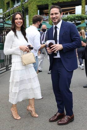 09 07 2021. London, United Kingdom. Frank and Christine Lampard arriving on day eleven of the Wimbledon Tennis Championships in London.  xStephenxLockx xixImagesx IIM-22380-0035