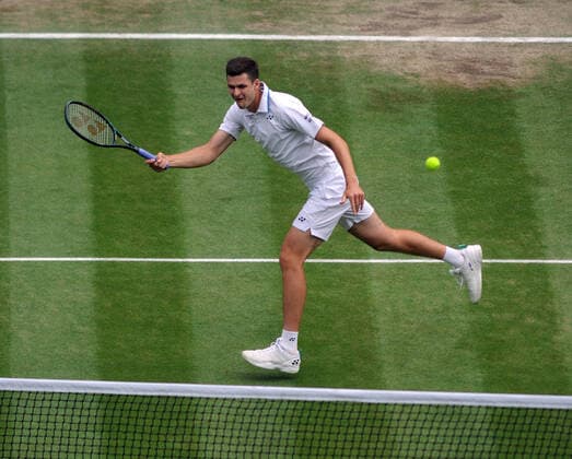 Lawn Tennis - 2021 All England Championships - Week Two - Friday - Wimbledon Mens Semi Final - Matteo Berrettini v Hubert Hurkacz Hubert Hurkacz 