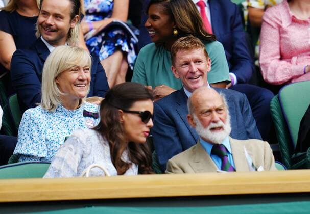 Mandatory Credit: Photo by Javier Garcia Shutterstock (12202131cl) Tim Peake in the Royal Box on Centre Court Wimbledon Tennis Championships, Day 11, The All England Lawn Tennis and Croquet Club, London, UK - 09 Jul 2021 Wimbledon Tennis Championships, Day 11, The All England Lawn Tennis and Croquet Club, London, UK - 09 Jul 2021  Copyright: xJavierxGarcia Shutterstockx 12202131cl