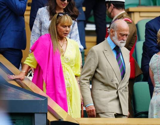 Mandatory Credit: Photo by Javier Garcia Shutterstock (12202131cm) Prince Michael of Kent in the Royal Box on Centre Court Wimbledon Tennis Championships, Day 11, The All England Lawn Tennis and Croquet Club, London, UK - 09 Jul 2021 Wimbledon Tennis Championships, Day 11, The All England Lawn Tennis and Croquet Club, London, UK - 09 Jul 2021  Copyright: xJavierxGarcia Shutterstockx 12202131cm