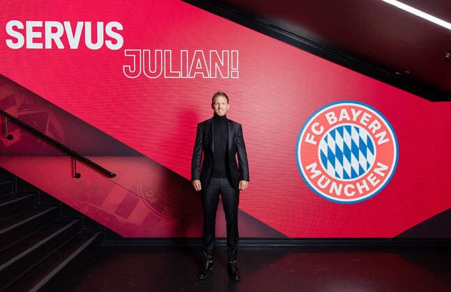 Football 1 Bundesliga Season 2021 2022 07 07 2021 PRESS CONFERENCE at FC Bayern Muenchen Presentation of Coach Julian Nagelsmann at FC Bayern Muenchen PHOTO ULMER Press Photo Agency Pool FC Bayern Muenchen xxNOxMODELxRELEASExx Football 1 Bundesliga Season 21 22 Presentation of Coach Julian Nagelsmann FC Bayern Muenchen