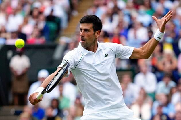 Tennis, Wimbledon, Semifinals, Novak Djokovic - Denis Shapovalov