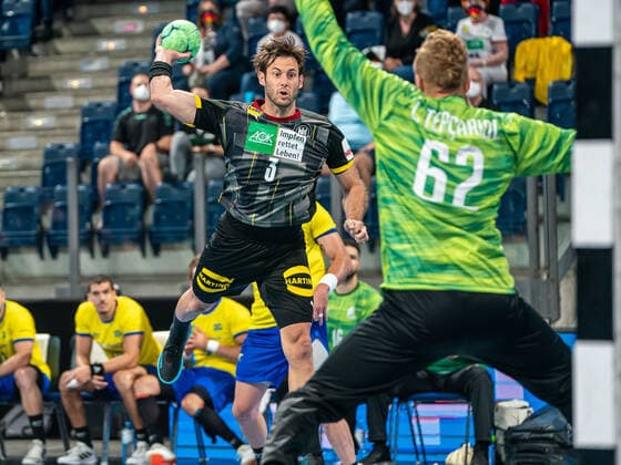 Uwe Gensheimer Germany 03 from outside, Germany vs Brazil, Three Nations Tournament, Handball, Men, 09 07 2021 Germany vs Brazil, Three Nations Tournament, Handball, Men, 09 07 2021 Nuremberg Copyright: xMichaelxSchmidt Eibner-Pressefotx EP_MST