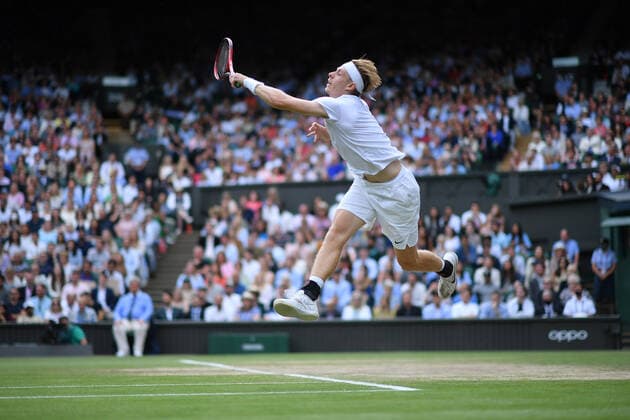 Denis Shapovalov (Can) TENNIS : Wimbledon 2021 - 09 07 2021 AntoineCouvercelle Panoramic 