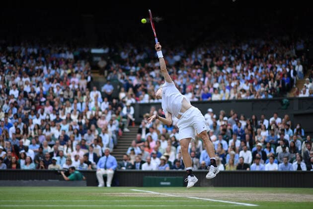 Denis Shapovalov (Can) TENNIS : Wimbledon 2021 - 09 07 2021 AntoineCouvercelle Panoramic 