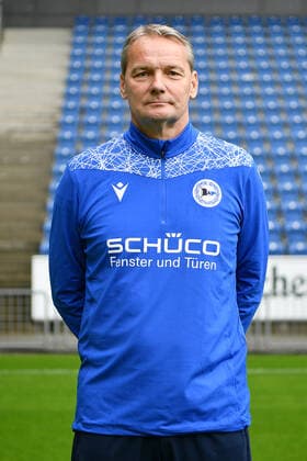 Bielefeld, Schueco Arena, 09 07 21, GER, Herren, 1 Bundesliga, Saison 2021 2022, DSC Arminia Bielefeld Porträttermin 2021 Bild Torwart Trainer Marco Kostmann Bielefeld Nur fuer journalistische Zwecke Only for editorial use According to the regulations of the DFL Deutsche Fußball Liga it is prohibited, DFL regulations prohibit any use of photographs as image sequences and or quasi video North Rhine Westphalia Germany
