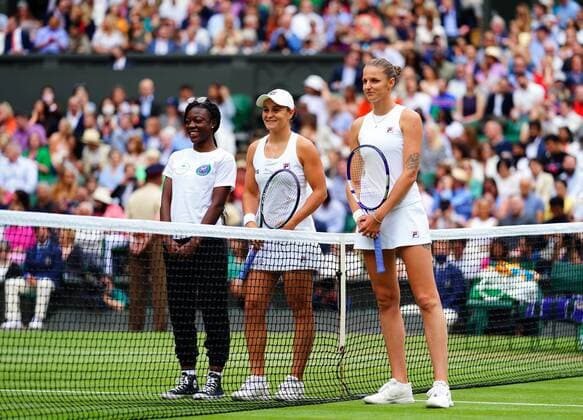 Tennis, Wimbledon, Women, Final, Ashleigh Barty - Karolina Pliskova