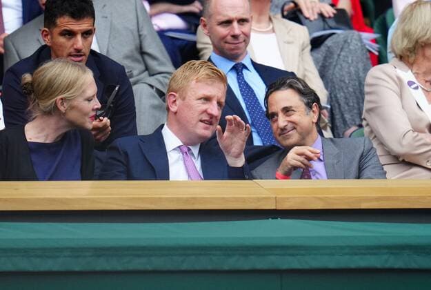 Mandatory Credit: Photo by Javier Garcia Shutterstock (12203621ci) Oliver Dowden watching the action on Centre Court Wimbledon Tennis Championships, Day 12, The All England Lawn Tennis and Croquet Club, London, UK - 10 Jul 2021 Wimbledon Tennis Championships, Day 12, The All England Lawn Tennis and Croquet Club, London, UK - 10 Jul 2021  Copyright: xJavierxGarcia Shutterstockx 12203621ci