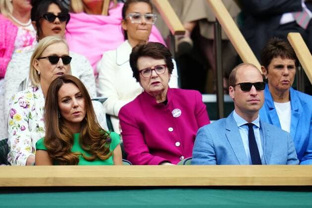 Mandatory Credit: Photo by Javier Garcia Shutterstock (12203621cu) Catherine Duchess of Cambridge and Prince William in the Royal Box on Centre Court Wimbledon Tennis Championships, Day 12, The All England Lawn Tennis and Croquet Club, London, UK - 10 Jul 2021 Wimbledon Tennis Championships, Day 12, The All England Lawn Tennis and Croquet Club, London, UK - 10 Jul 2021  Copyright: xJavierxGarcia Shutterstockx 12203621cu