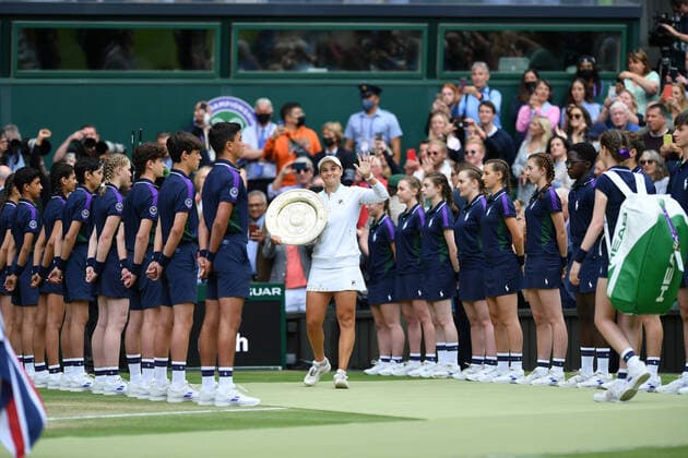 Bilder des Jahres 2021, Sport 07. Juli Sport Themen der Woche KW27 Sport Bilder des Tages Ashleigh Barty (Aus) TENNIS : Wimbledon 2021 - 09 07 2021 AntoineCouvercelle Panoramic 
