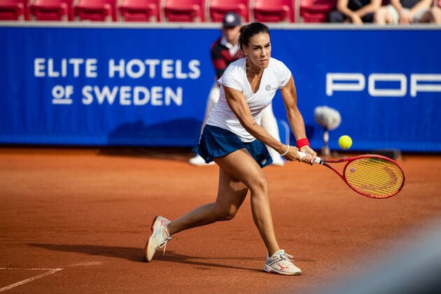 210710 Nuria Parrizas Diaz, Spain, in the singles final on day 6 of the Nordea Open on July 10, 2021 in Bastad,  Copyright: MATHILDAxAHLBERG BB210710BB873