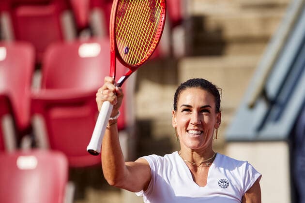 Winner Nuria Parrizas Diaz, Spain after the final against Olga Govortsova, Belarus during the tennis tournament Nordea Open in Bastad, Sweden July 10, 2021 BÅSTAD SWEDEN Tennis x11830x,  Copyright: xAndersxBjuro TTx OLGA GOVORTSOVA NORDEA OPEN 2021