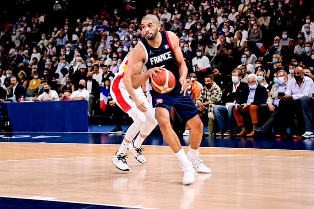 Nicolas Batum (France) BASKETBALL : France vs Espagne - Match Amical - 10 07 2021 JBAutissier Panoramic 