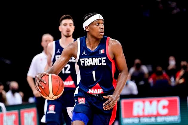 Frank Ntilikina (France) BASKETBALL : France vs Espagne - Match Amical - 10 07 2021 JBAutissier Panoramic 