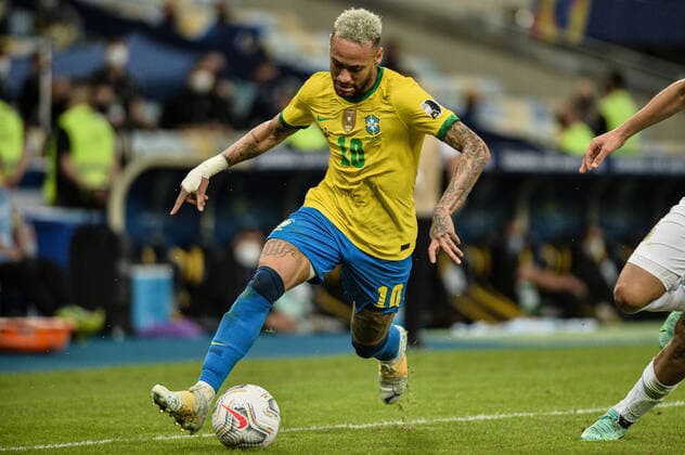 Argentina x Brasil RIO DE JANEIRO, RJ - 10.07.2021: ARGENTINA X BRASIL - Neymar during Argentina x Brazil, a match valid for the Copa America 2021 Final, held at Maracanã Stadium, located in the city of Rio de Janeiro, RJ, this Saturday (10). (Photo: Nayra Halm Fotoarena) x2091730x  NayraxHalm