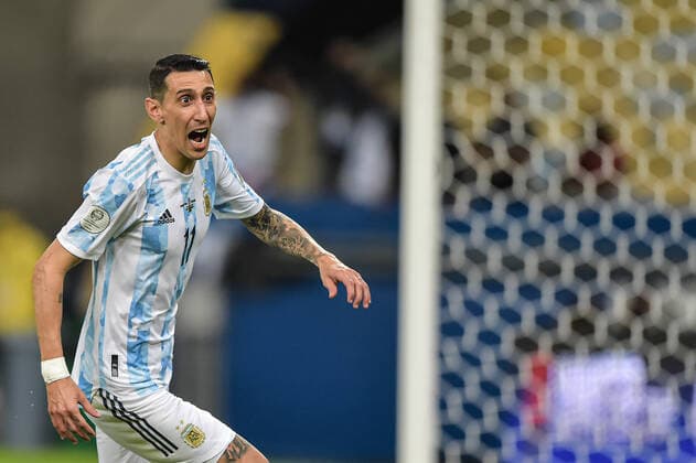 Brazil v Argentina: Final - Copa America Brazil 2021 Di Maria Argentina player celebrates his goal during the match against Brazil at the Maracana stadium, for the Copa America 2021, this Saturday (10). Rio de Janeiro Brazil ribeiro-notitle210710_npZap  Copyright: xThiagoxRibeirox
