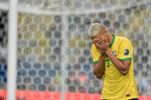 Brazil v Argentina: Final - Copa America Brazil 2021 Richarlison Brazil player during a match against Argentina at the Maracana stadium for the Copa America 2021, this Saturday (10). Rio de Janeiro Brazil ribeiro-notitle210710_npTws  Copyright: xThiagoxRibeirox