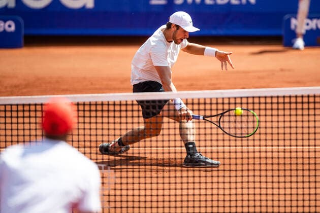 210711 Carl Söderlund, Sweden, in the mens qualifier during day 7 of the Nordea Open 11 July 2021 in Bastad,  Copyright: MATHILDAxAHLBERG BB210711BB509