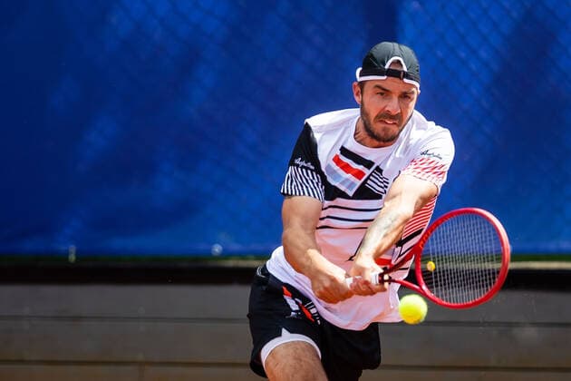 210711 Andrej Martin, Slovakia, in the mens qualifier during day 7 of the Nordea Open 11 July 2021 in Bastad,  Copyright: MATHILDAxAHLBERG BB210711BB525