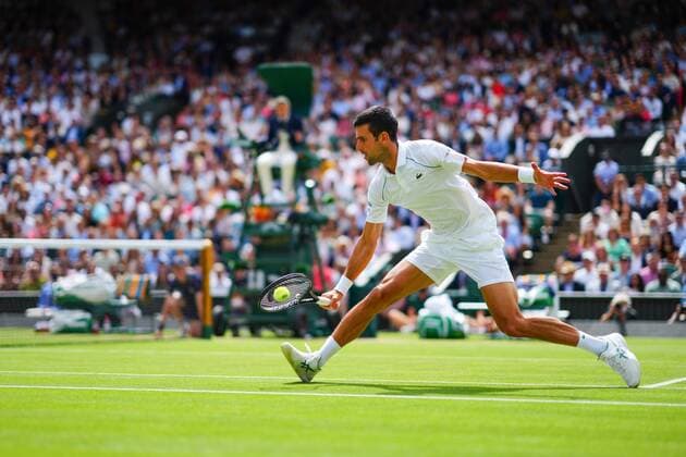 Mandatory Credit: Photo by Javier Garcia Shutterstock (12204578ar) Novak Djokovic during the Gentlemen s Singles final Wimbledon Tennis Championships, Day 13, The All England Lawn Tennis and Croquet Club, London, UK - 11 Jul 2021 Wimbledon Tennis Championships, Day 13, The All England Lawn Tennis and Croquet Club, London, UK - 11 Jul 2021  Copyright: xJavierxGarcia Shutterstockx 12204578ar
