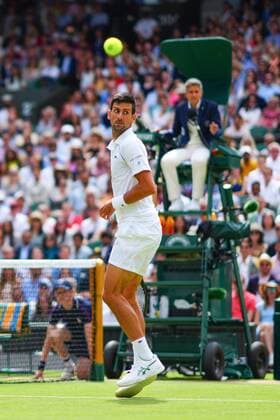 Mandatory Credit: Photo by Javier Garcia Shutterstock (12204578au) Novak Djokovic during the Gentlemen s Singles final Wimbledon Tennis Championships, Day 13, The All England Lawn Tennis and Croquet Club, London, UK - 11 Jul 2021 Wimbledon Tennis Championships, Day 13, The All England Lawn Tennis and Croquet Club, London, UK - 11 Jul 2021  Copyright: xJavierxGarcia Shutterstockx 12204578au