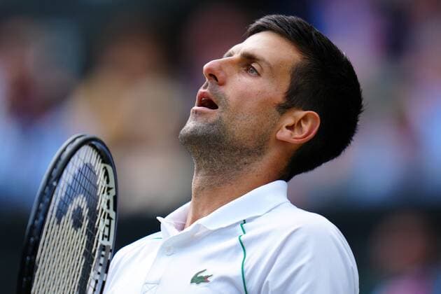 Mandatory Credit: Photo by Javier Garcia Shutterstock (12204578dn) Novak Djokovic during the Gentlemen s Singles final Wimbledon Tennis Championships, Day 13, The All England Lawn Tennis and Croquet Club, London, UK - 11 Jul 2021 Wimbledon Tennis Championships, Day 13, The All England Lawn Tennis and Croquet Club, London, UK - 11 Jul 2021  Copyright: xJavierxGarcia Shutterstockx 12204578dn