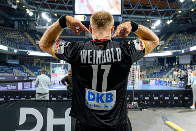 Nuremberg, Germany 11 July 2021 IHF Three Nations Tournament Germany vs Egypt Steffen Weinhold Germany THW Kiel Nuremberg Arena Nürnberger Versicherung Bayern Germany