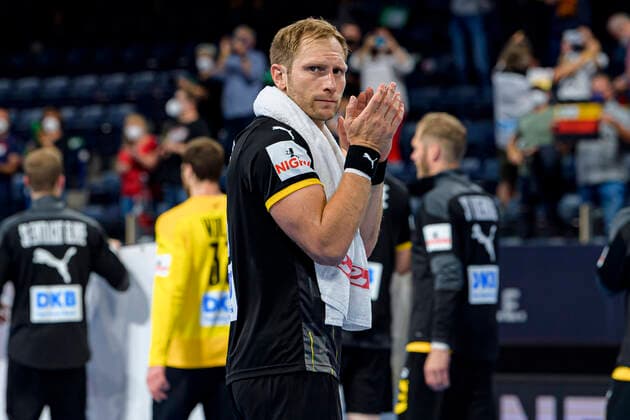 Nuremberg, Germany 11 July 2021 IHF Three Nations Tournament Germany vs Egypt Steffen Weinhold Germany THW Kiel Nuremberg Arena Nürnberger Versicherung Bayern Germany