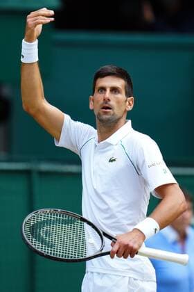 Mandatory Credit: Photo by Javier Garcia Shutterstock (12204578fb) Novak Djokovic during the Gentlemen s Singles final Wimbledon Tennis Championships, Day 13, The All England Lawn Tennis and Croquet Club, London, UK - 11 Jul 2021 Wimbledon Tennis Championships, Day 13, The All England Lawn Tennis and Croquet Club, London, UK - 11 Jul 2021  Copyright: xJavierxGarcia Shutterstockx 12204578fb