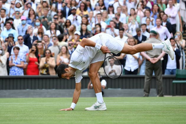 Novak Djokovic (Ser) TENNIS : Wimbledon 2021 - 11 07 2021 AntoineCouvercelle Panoramic 