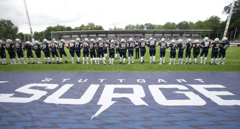 Stuttgart , European League of Football, American Football Stuttgart Surge vs. Leipzig Kings , Team Stuttgart