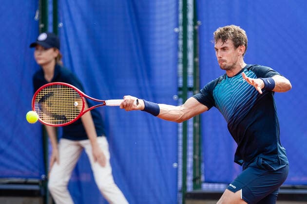 210712 Henri Laaksonen, Switzerland, during day 8 of the Nordea Open on 12 July 2021 in Bastad,  Copyright: MATHILDAxAHLBERG BB210712BB106
