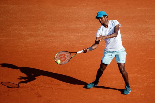 210712 Elias Ymer, Sweden, during day 8 of the Nordea Open on 12 July 2021 in Bastad,  Copyright: MATHILDAxAHLBERG BB210712BB178