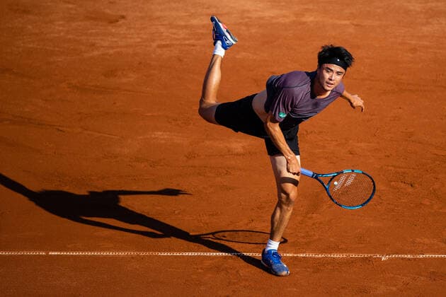 210712 Taro Daniel, Japan, during day 8 of the Nordea Open on 12 July 2021 in Bastad,  Copyright: MATHILDAxAHLBERG BB210712BB356